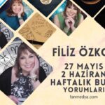 FİLİZ ÖZKOL…27 MAYIS – 2 HAZİRAN HAFTALIK BURÇ YORUMLARI