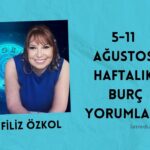 FİLİZ ÖZKOL…5-11 AĞUSTOS HAFTALIK BURÇ YORUMLARI